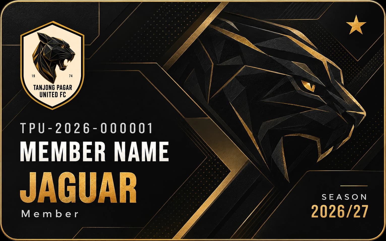 Jaguar member card